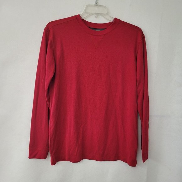 CE Schmidt Workwear‎ Shirt Men M Long Sleeve Crewneck Lightwght Elbow Patch - Picture 1 of 13